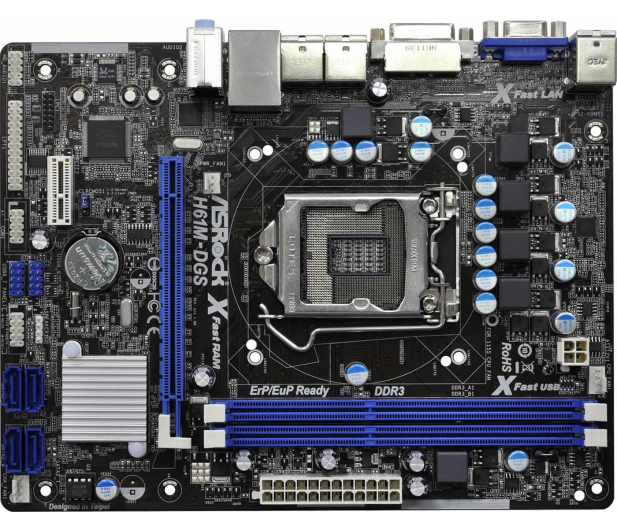 ASRock H61M-DGS (H61 PCI-E DDR3) - 116444 - zdjęcie 2
